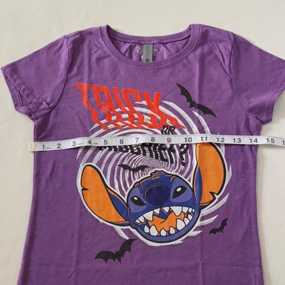 Girls Lilo stitch trick or Mischief t-chirt‎ L 10-12 - Picture 3 of 4